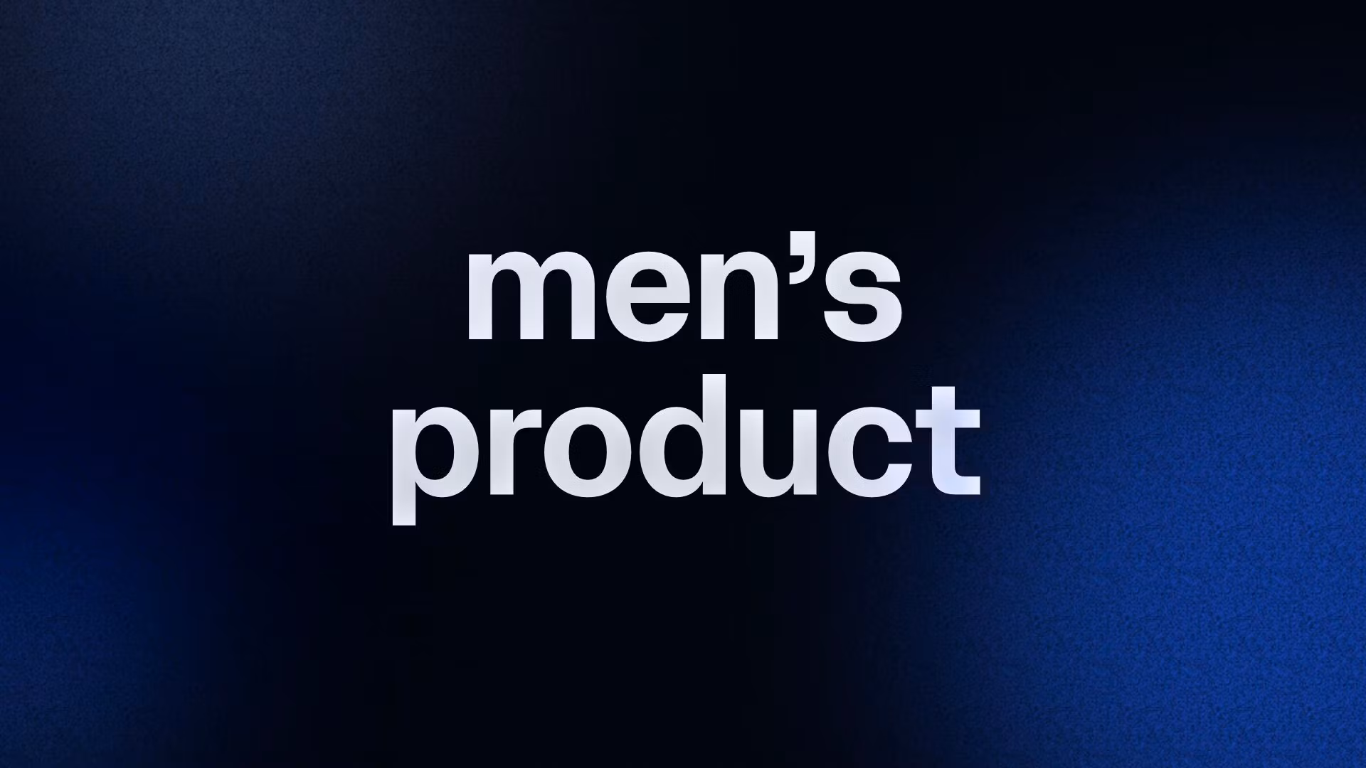 men’s product