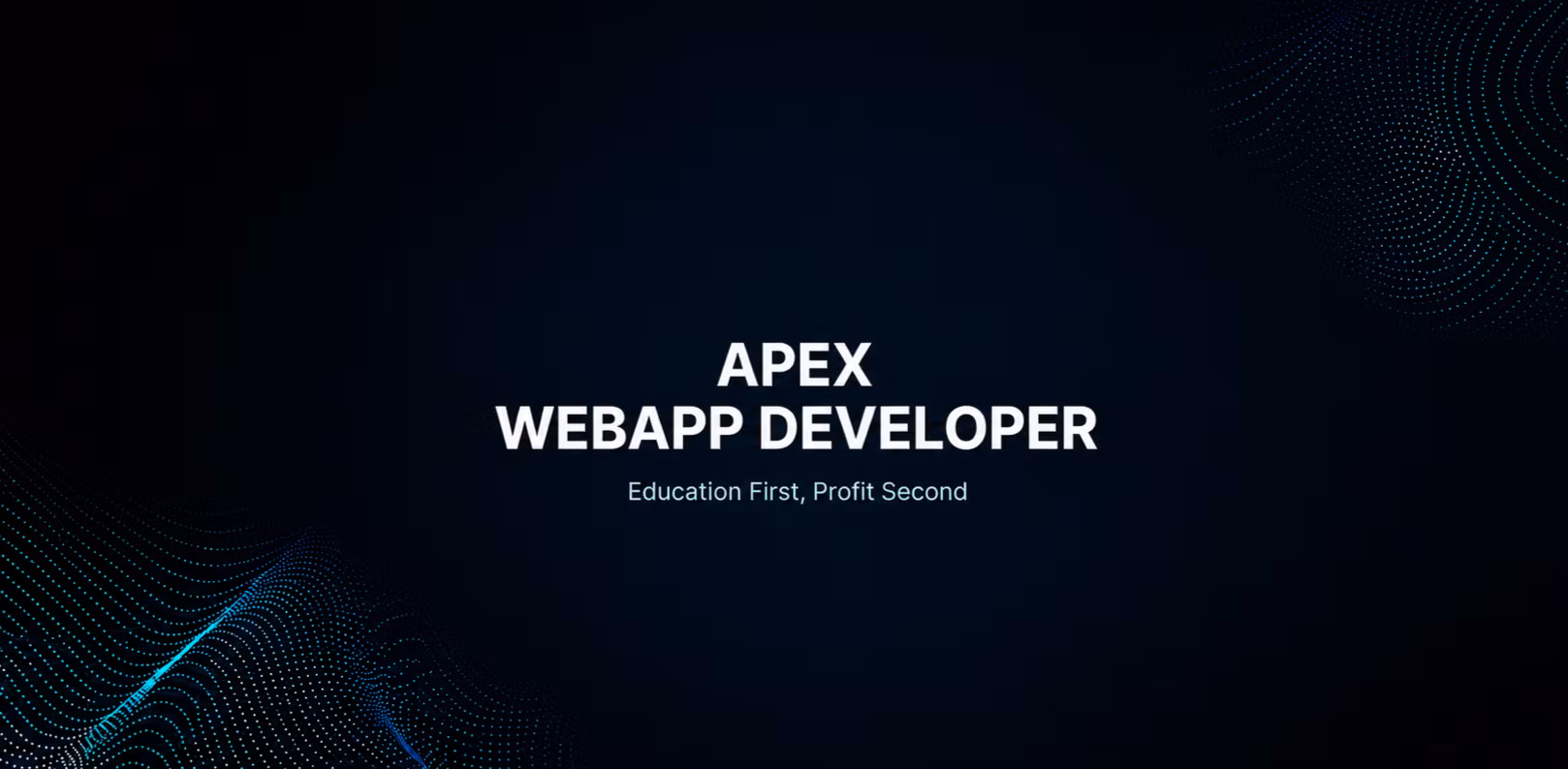 Apex WebApp Developer