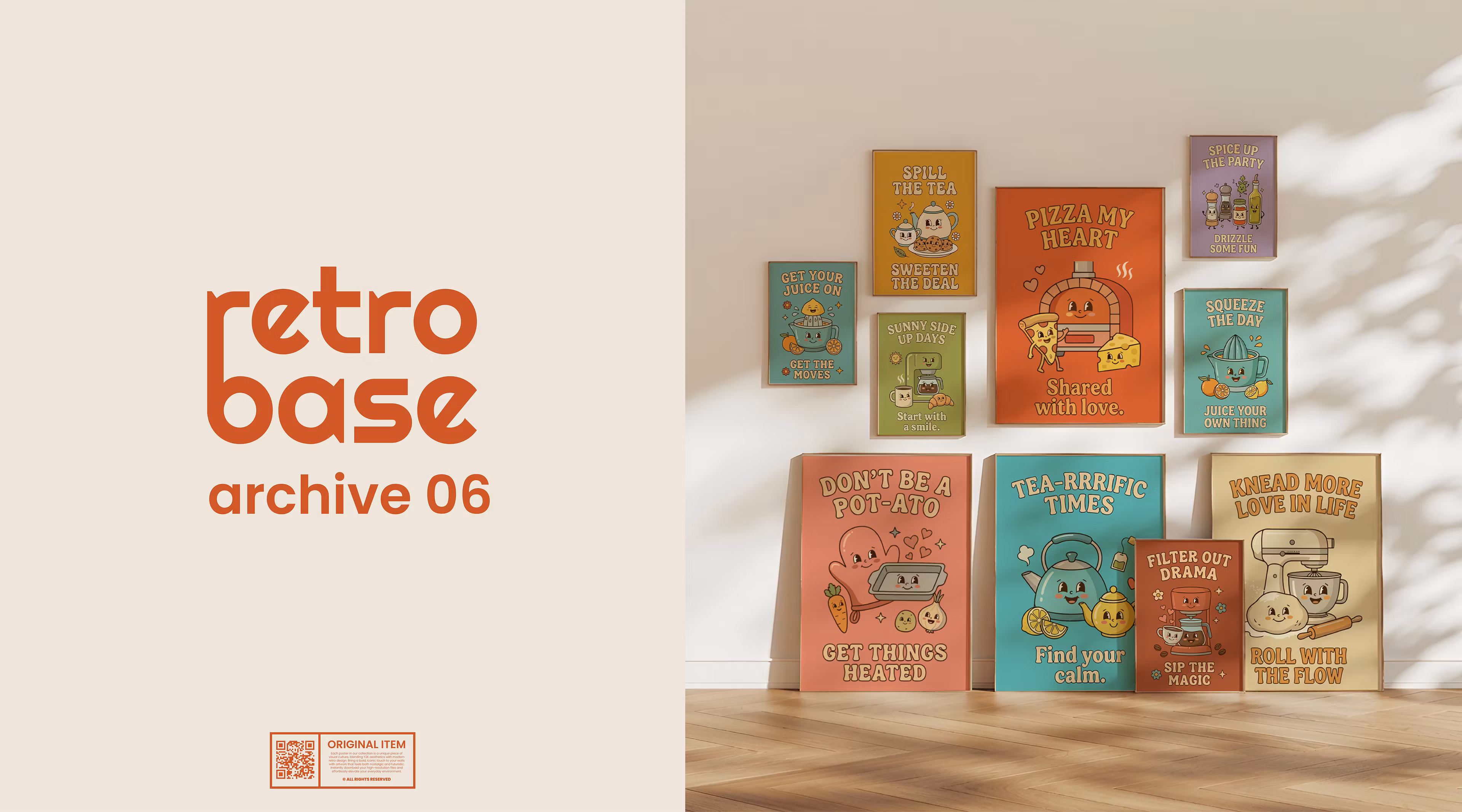 retroBase: Archive 06 – Whimsical Kitchen Puns