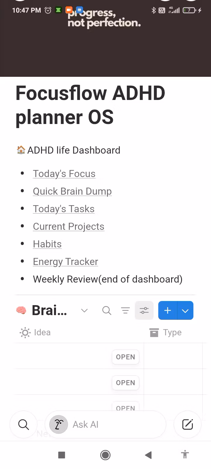 Focus & Flow: The ADHD-Friendly Planner