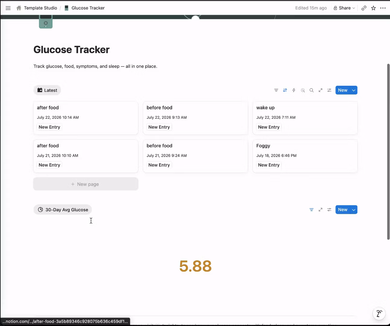 Glucose Tracker