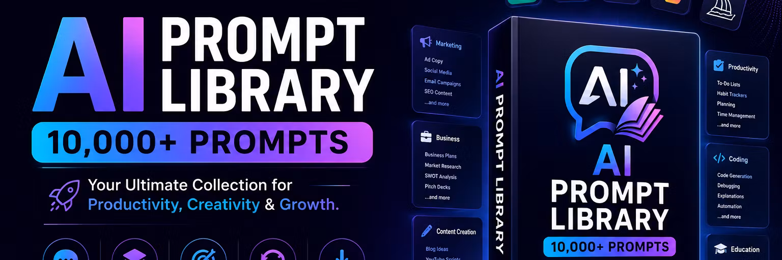 AI Prompt Library (10,000+ prompts)