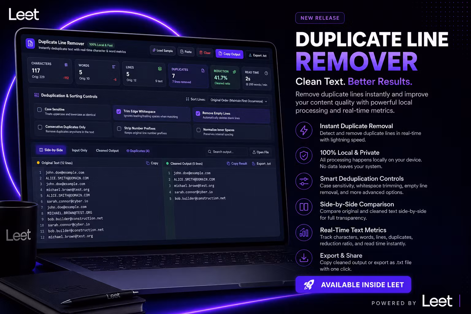 Duplicate Line Remover Theme