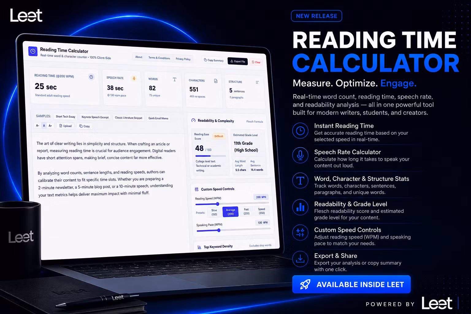 Reading Time Calculator Theme