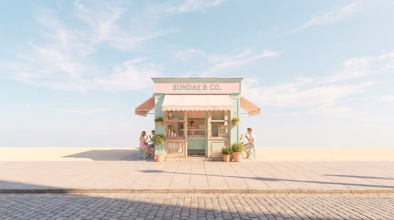 a icecream shop