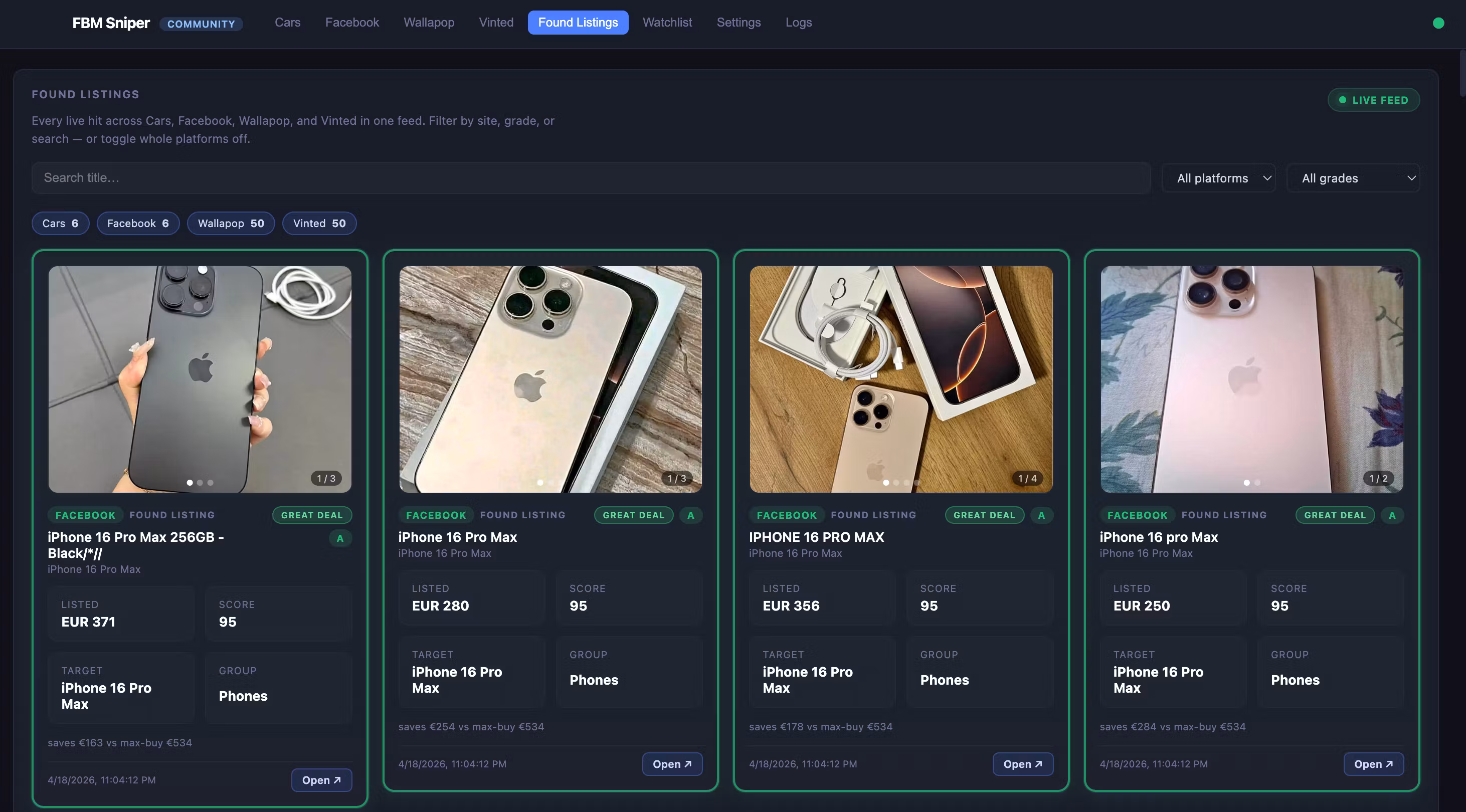 FBM Sniper Community - Free Marketplace Sniper Bot
