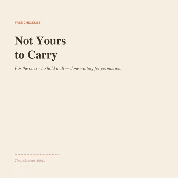 Not Yours to Carry