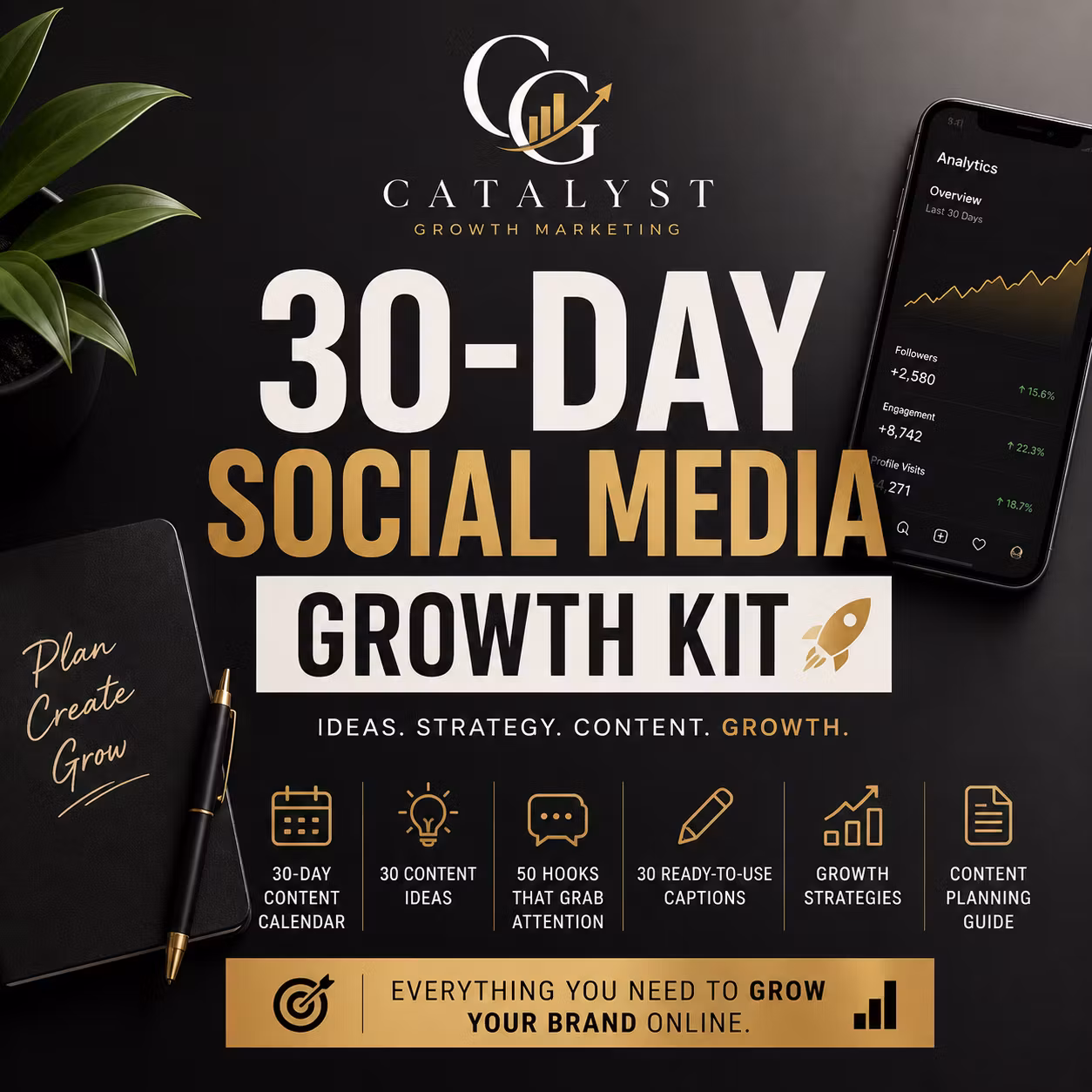 30-Day Social Media Growth Kit