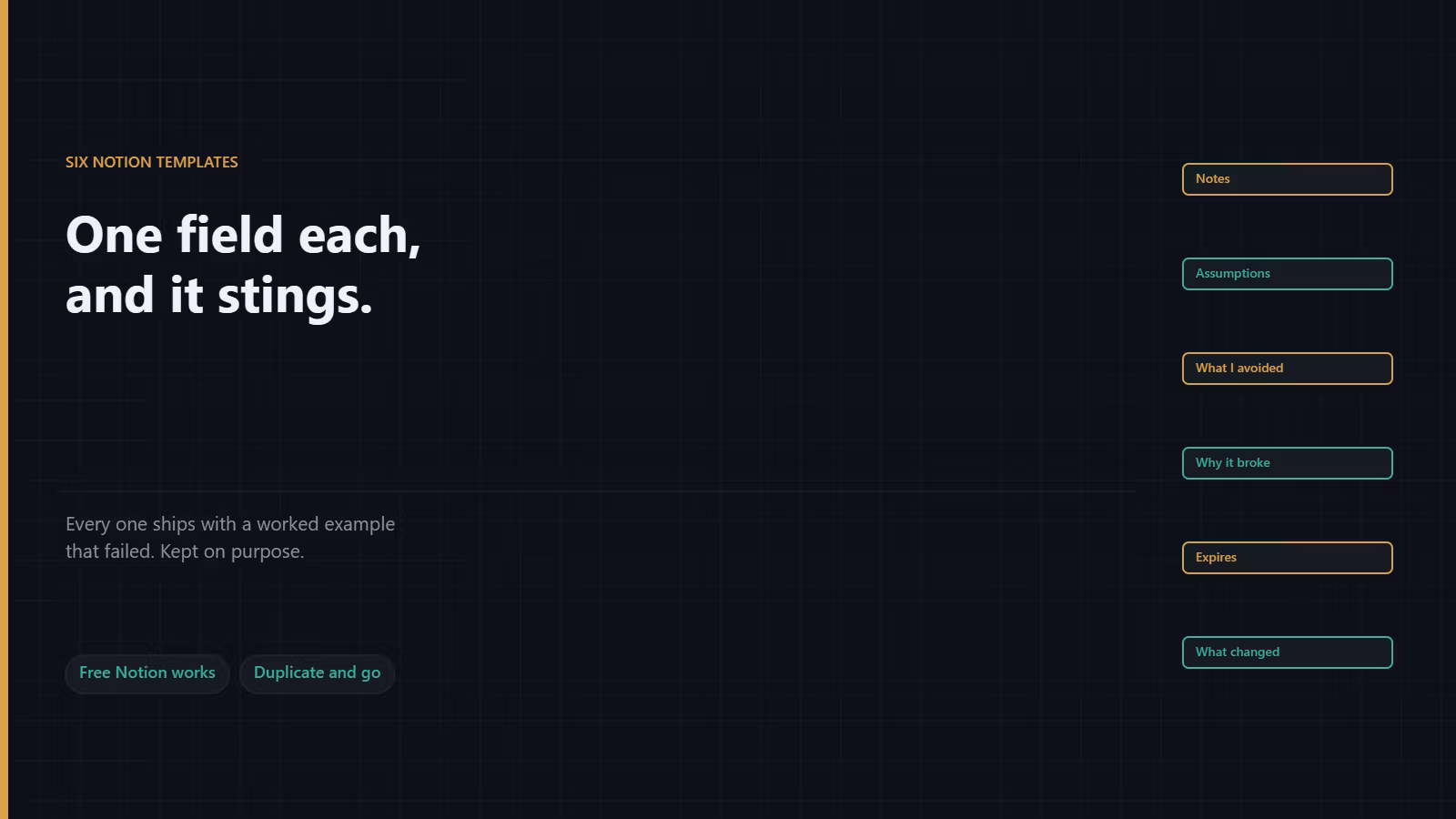 The Notion Set — templates that ask uncomfortable questions