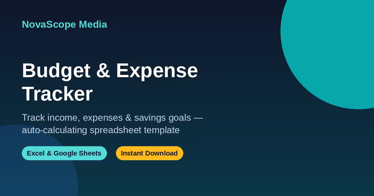 Budget & Expense Tracker