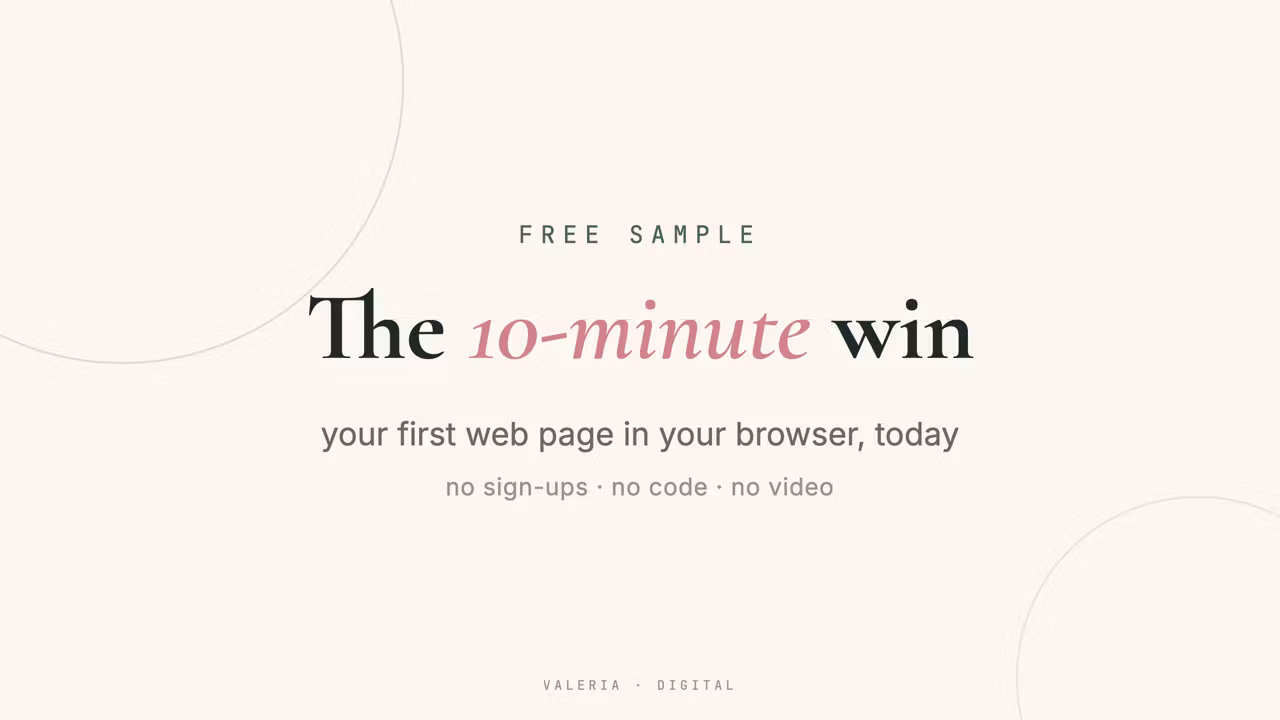 Vibe Coding: The 10-Minute Win (Free)