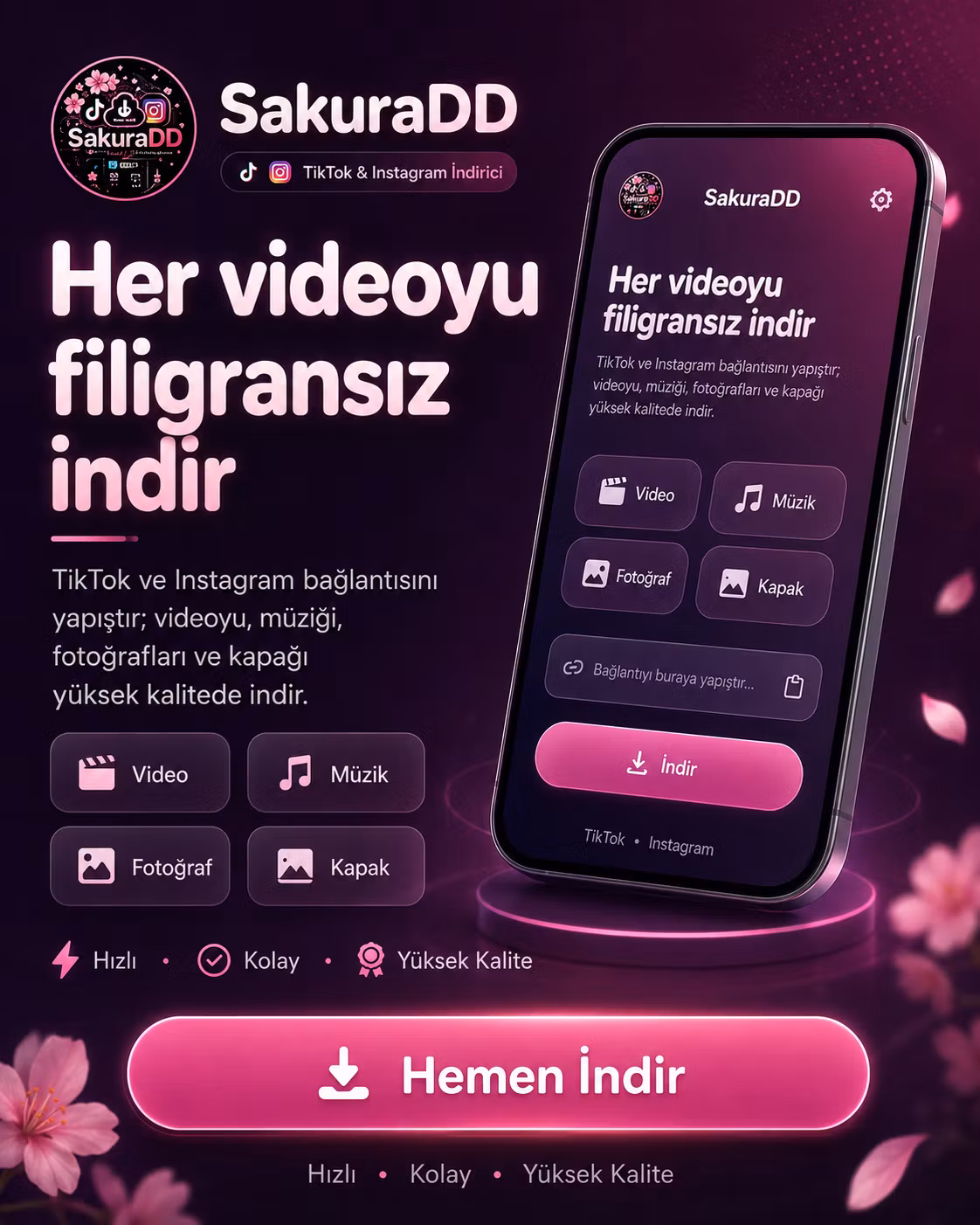 SakuraDD İnsta/Tiktok Downloader Bot Telegram