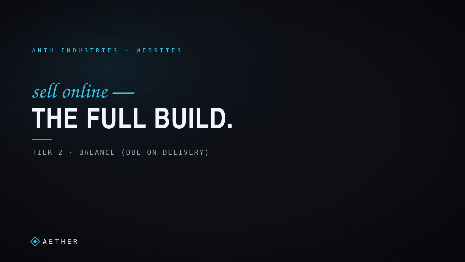 AETHER Website Tier 2 - Balance