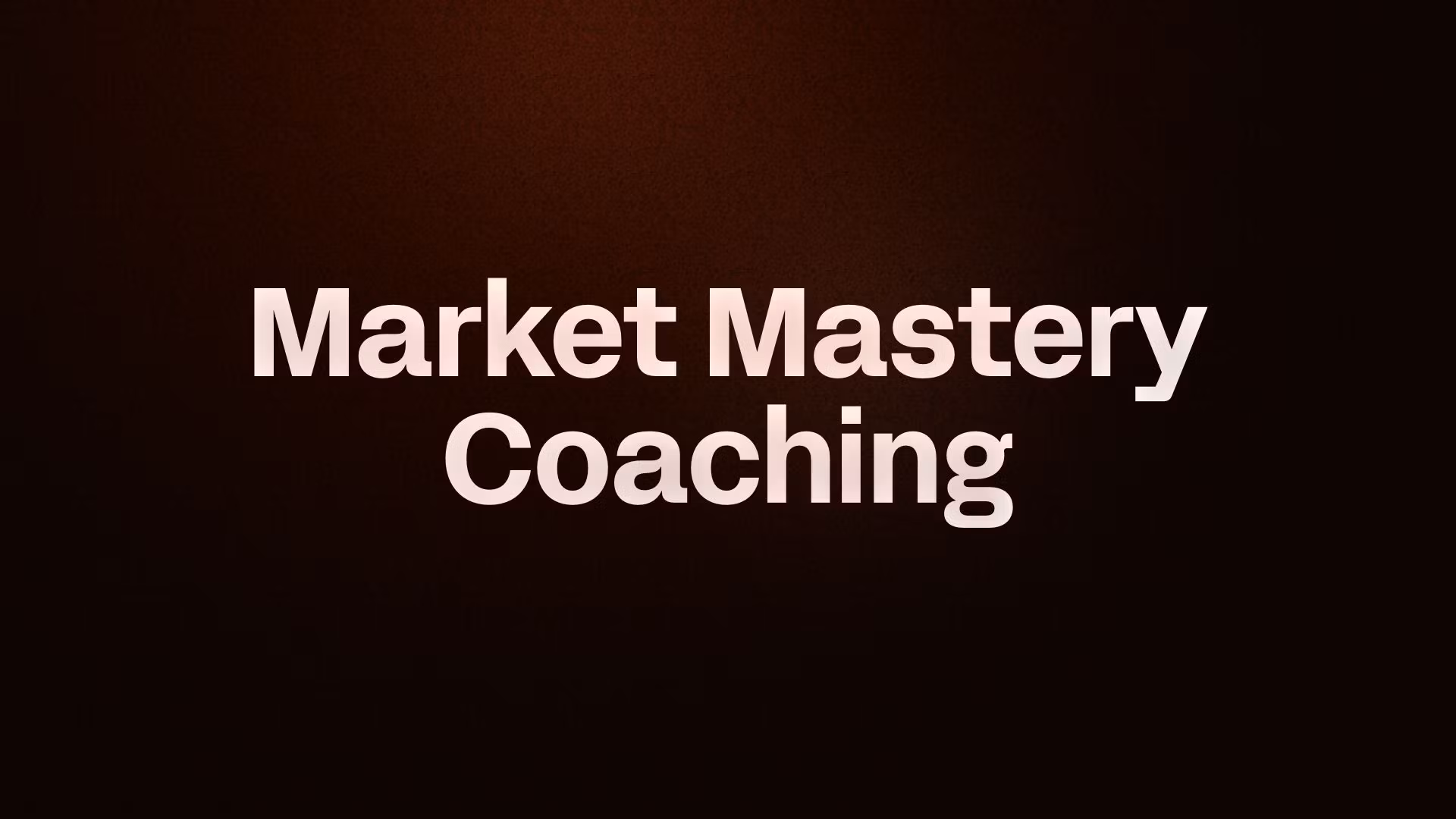 Market Mastery Coaching