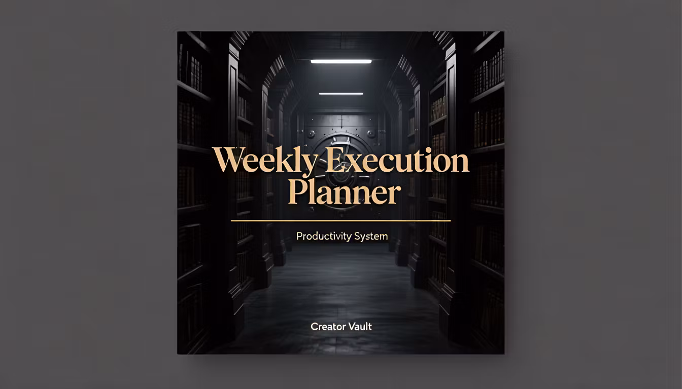 Weekly Execution Planner