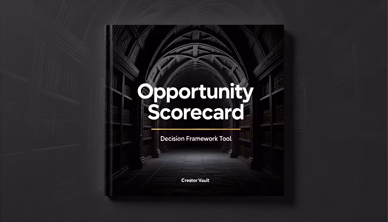 Opportunity Scorecard