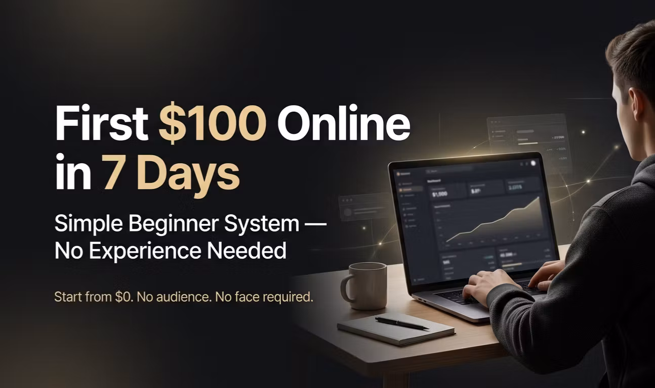 First $100 Online in 7 Days