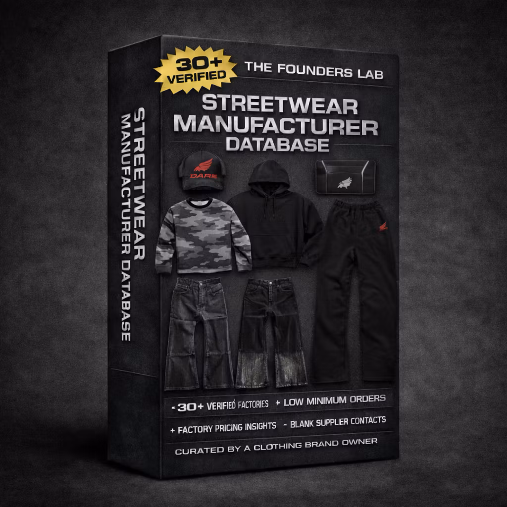 Premium Streetwear Manufacturing List