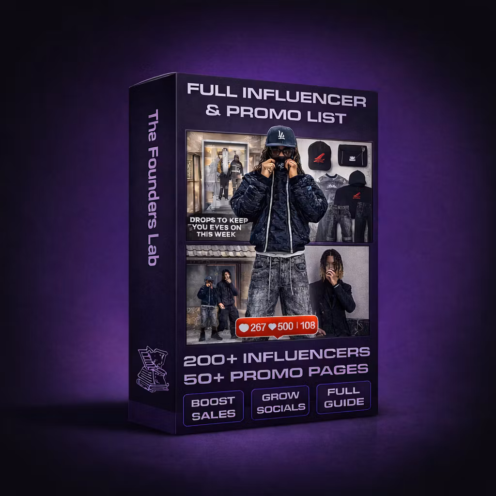 Full Influencer & Promo List