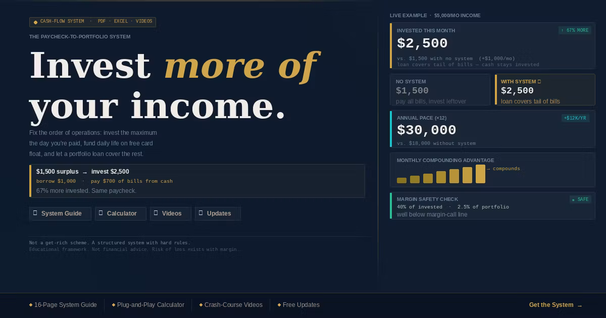 Paycheck to Portfolio System