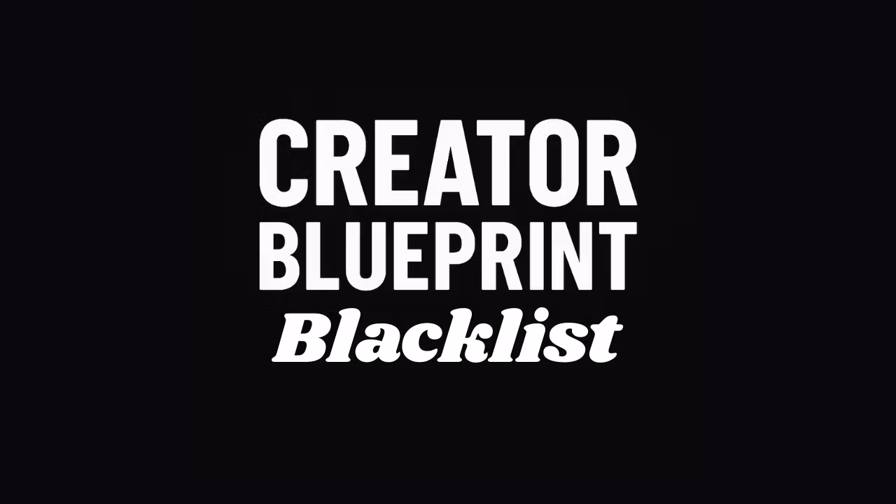 Creator Blueprint
