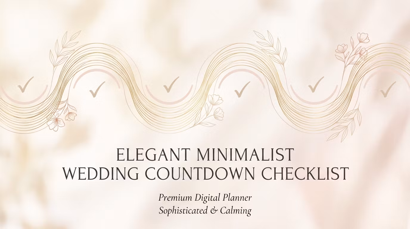 The Wedding Countdown Checklist