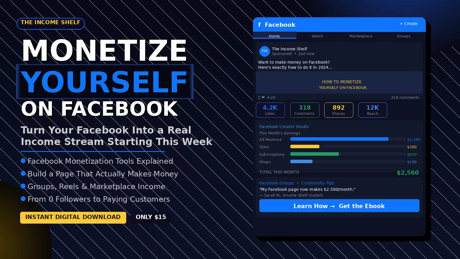 Monetize Yourself On Facebook