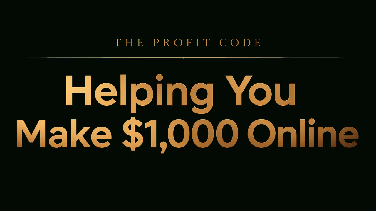Make Your First $1,000 Online