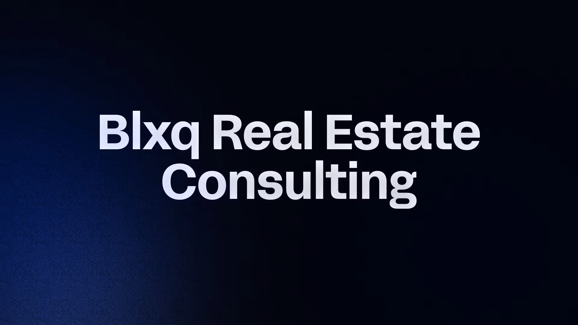 Blxq Real Estate Consulting