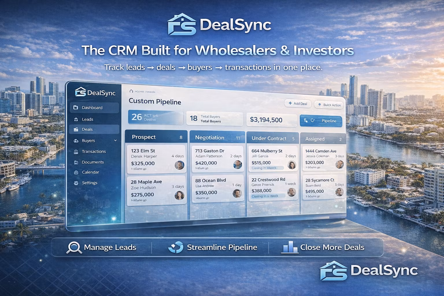 DealSync – Real Estate CRM