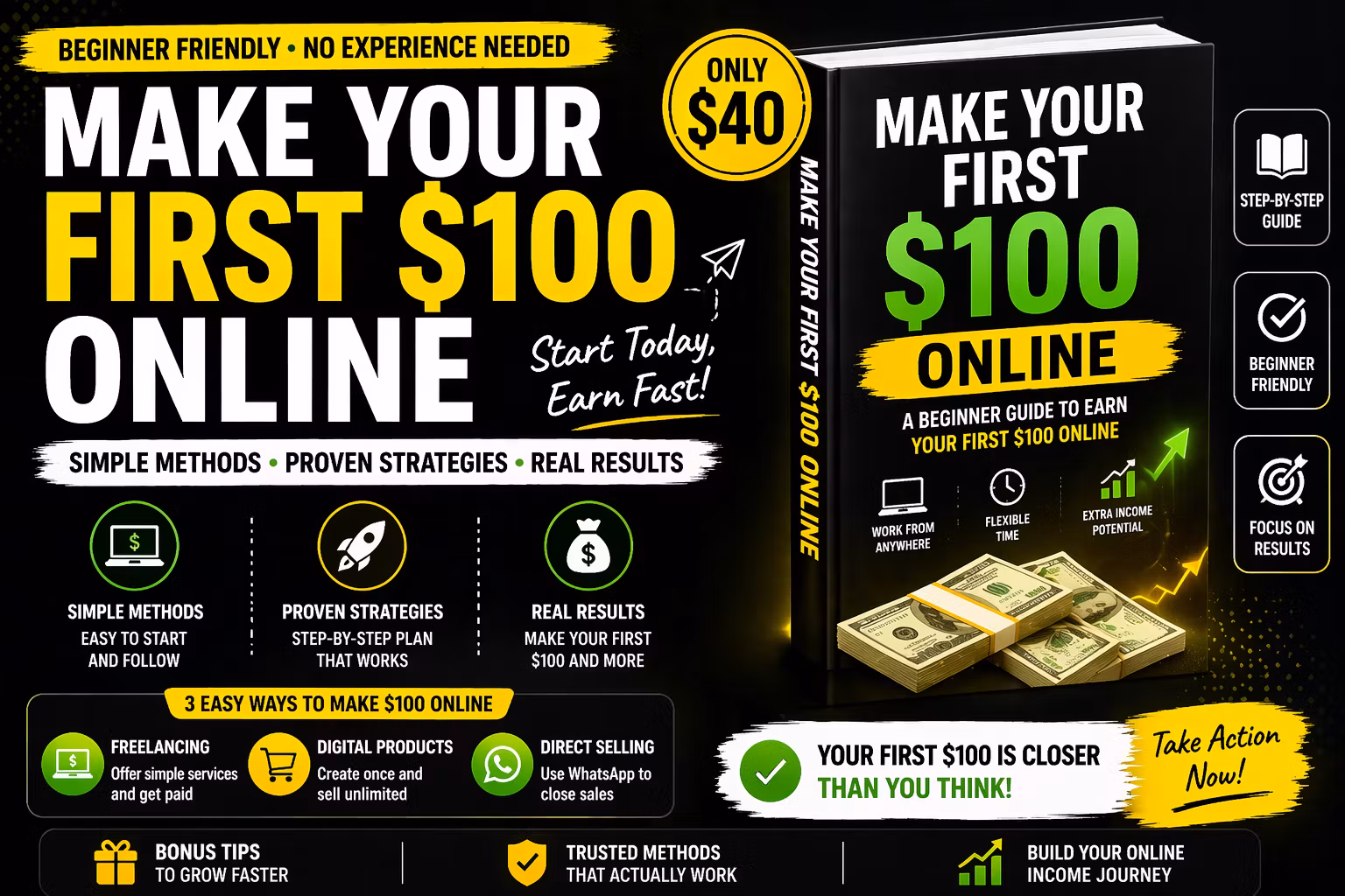 Make Your First $100 Online
