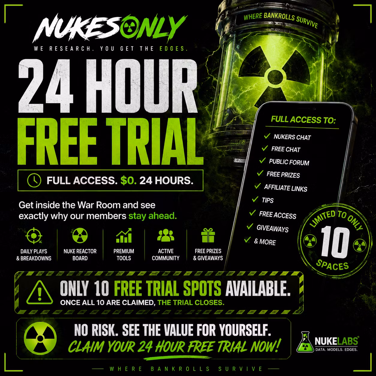 NukesOnly 24 Hr Free Trial