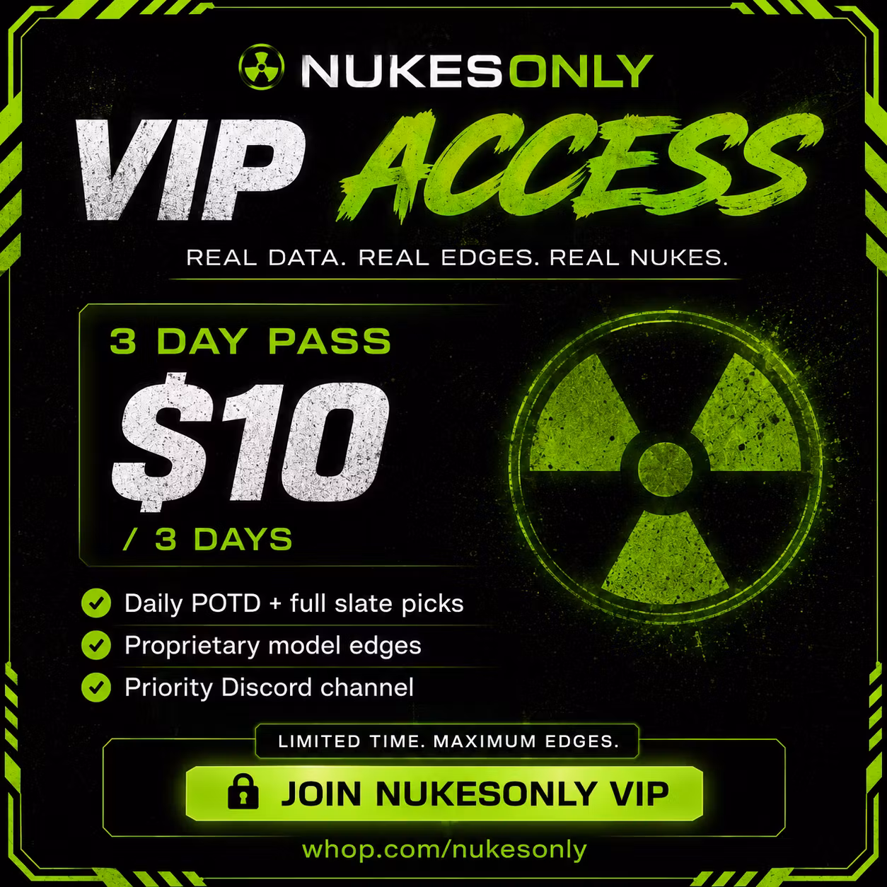 NUKESONLY VIP 3 Day Flex