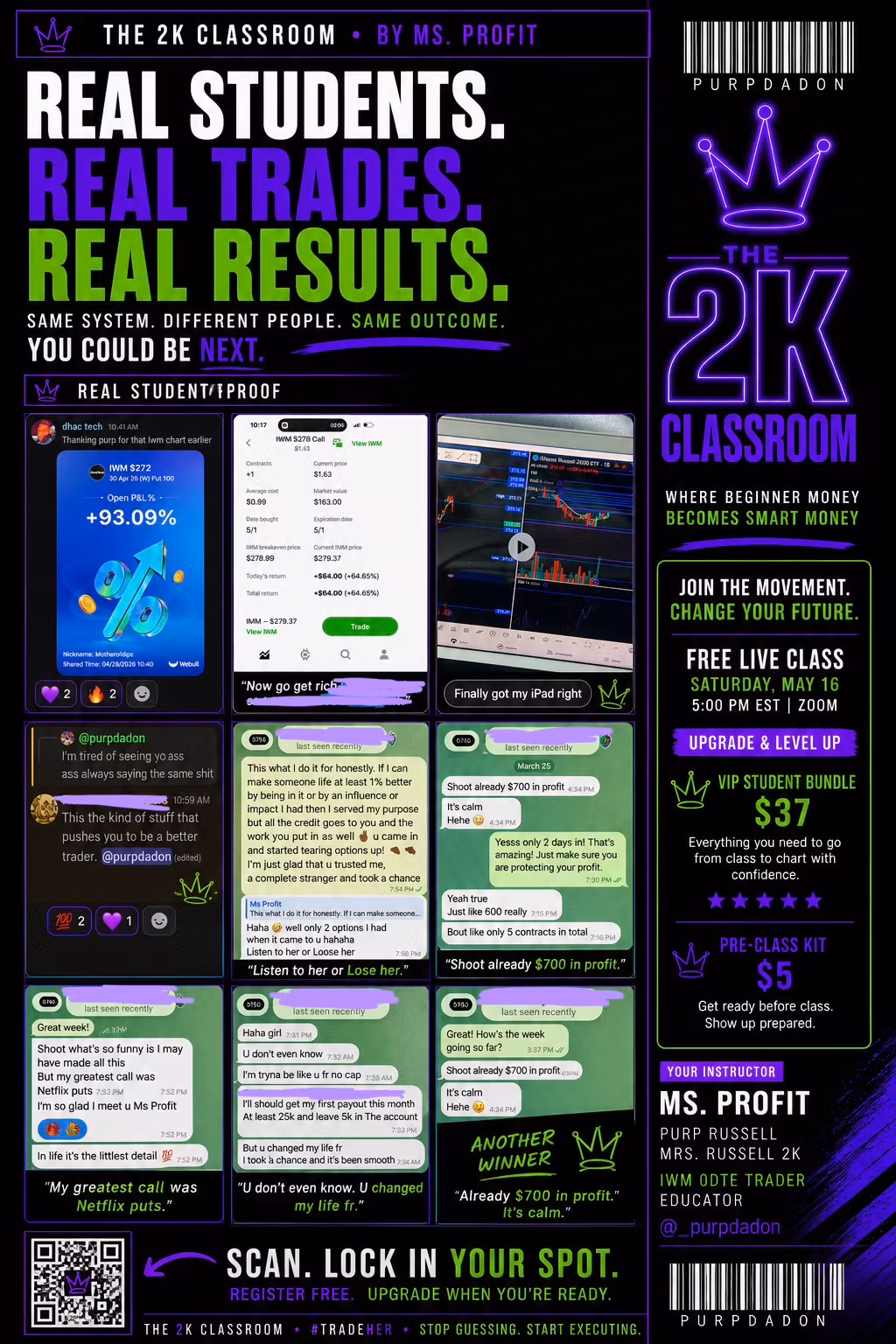 Ms Profit • the 2k Classroom