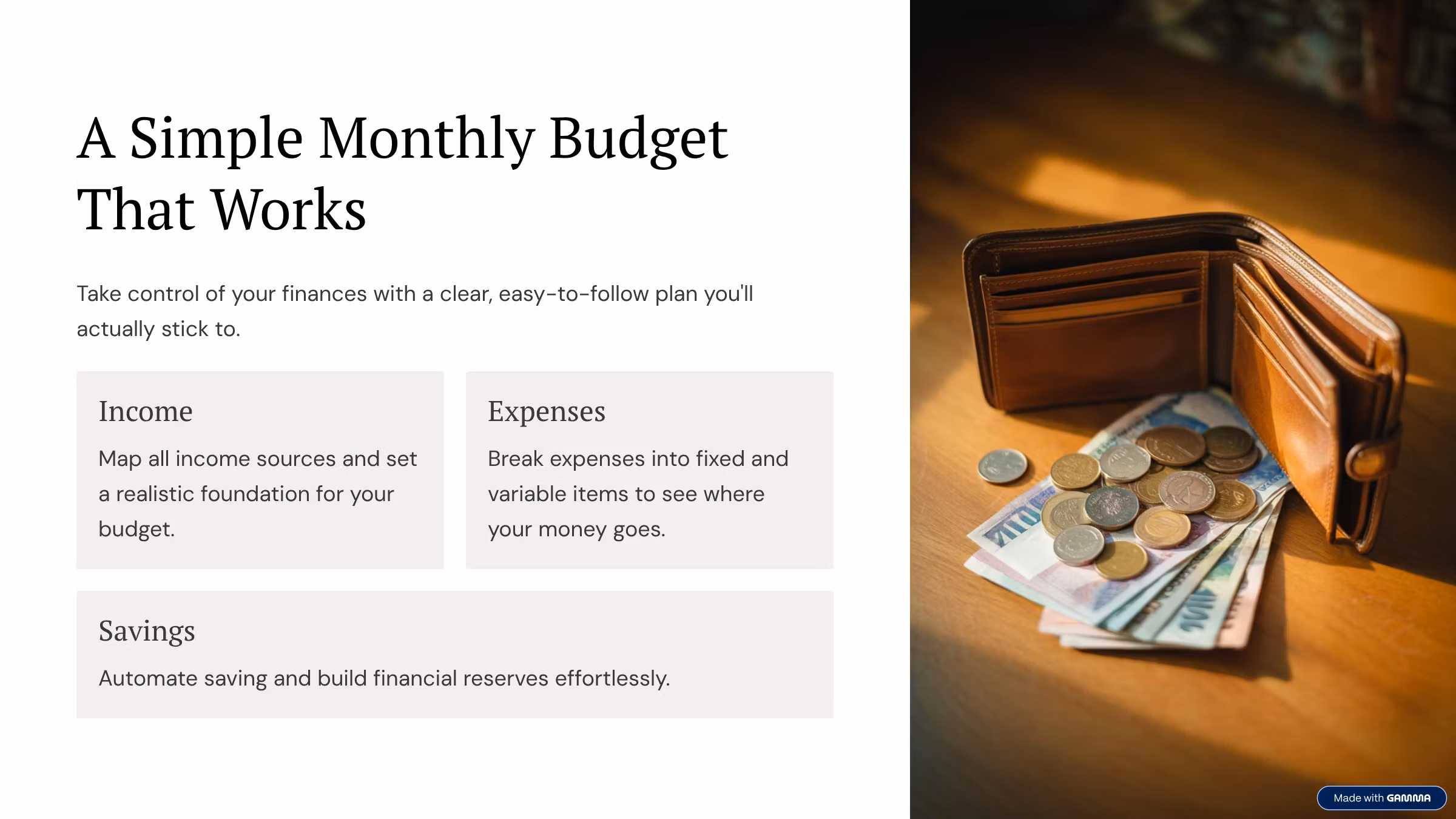 Simple Monthly Budget That Sticks