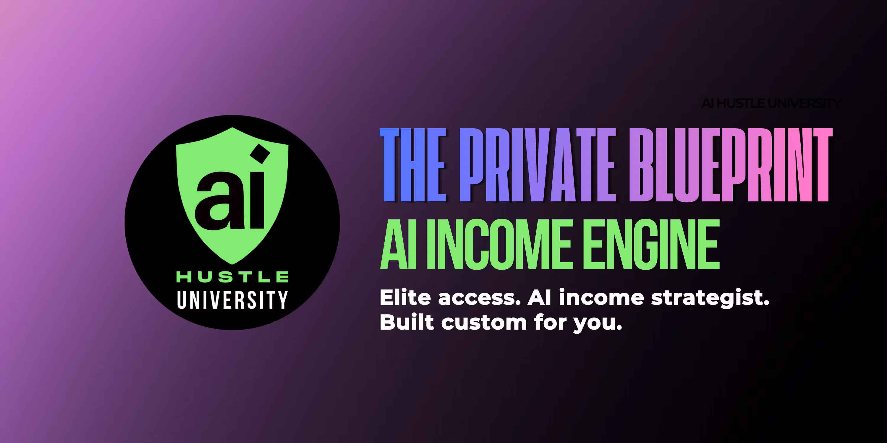 THE PRIVATE BLUEPRINT