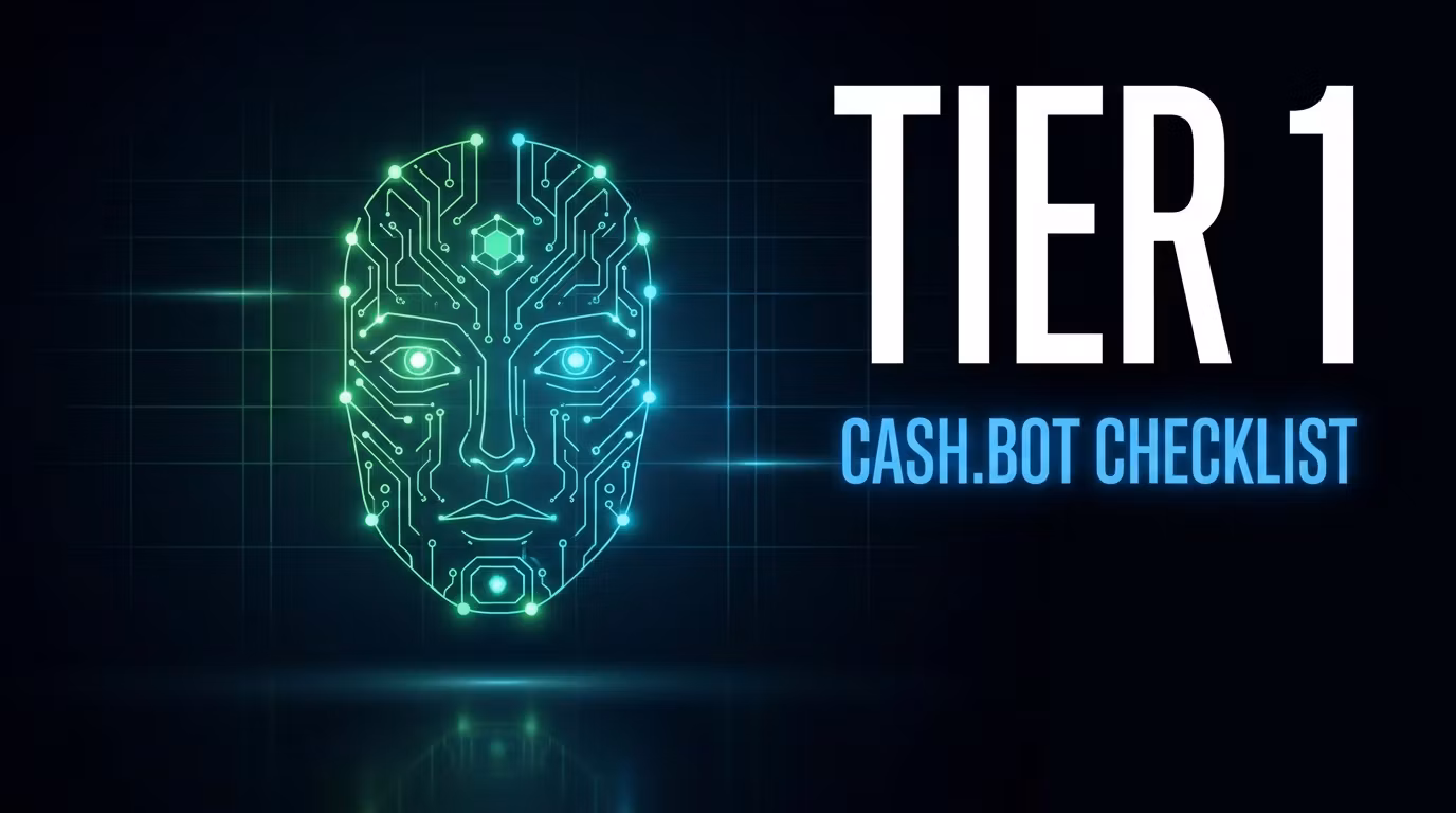 CASH.BOT CHECKLIST (TIER 1)