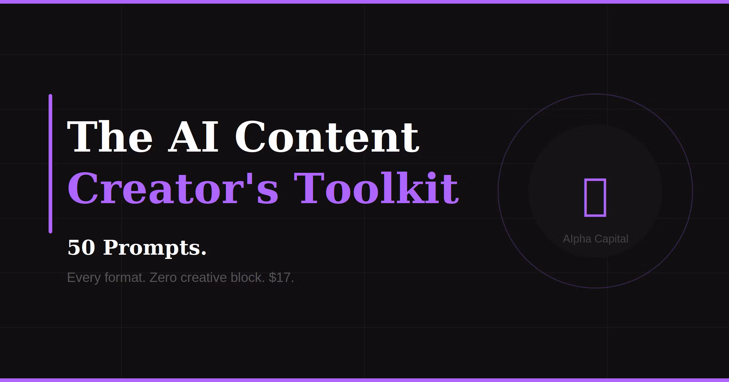 The AI Content Creator's Toolkit