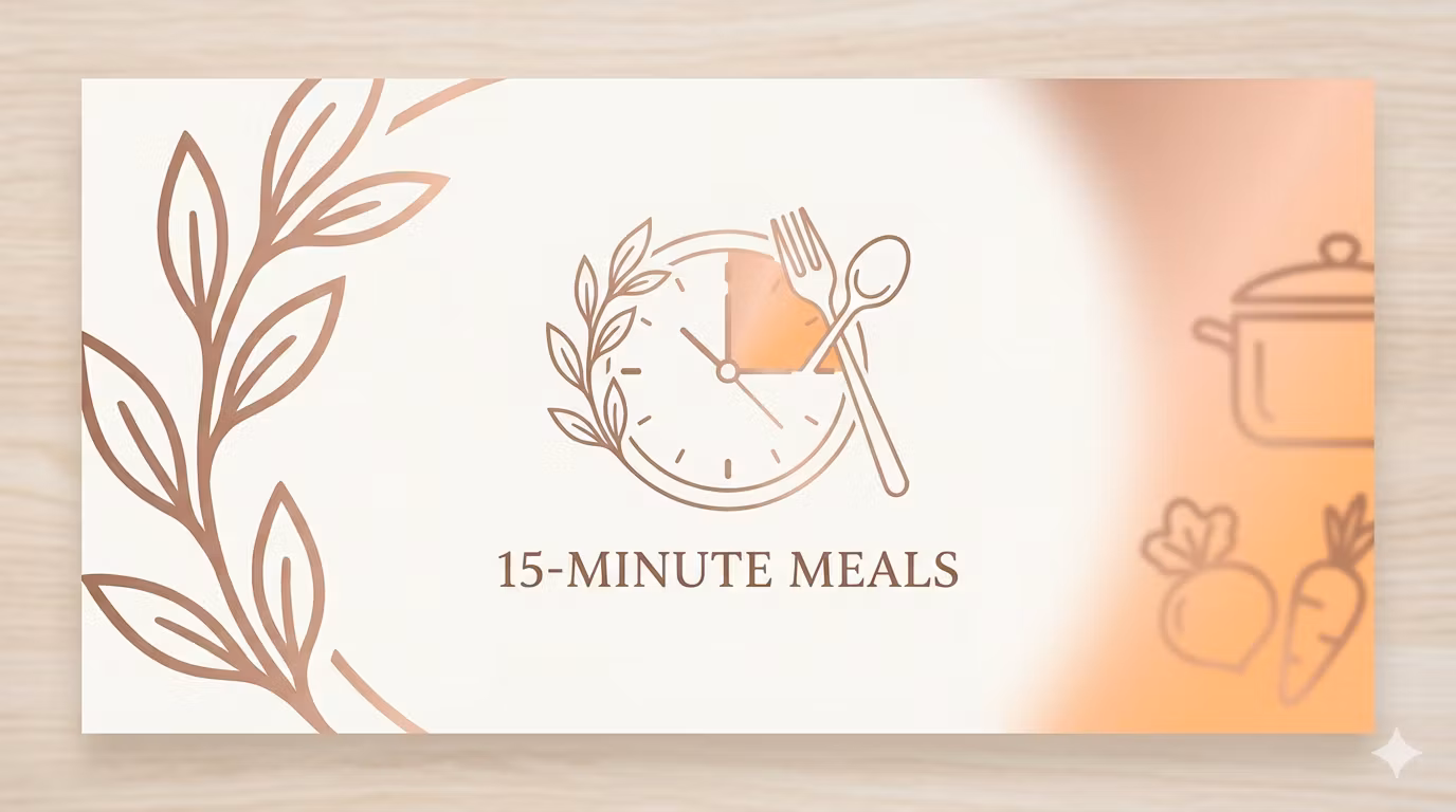 15 Min CookBook For Bussy Moms