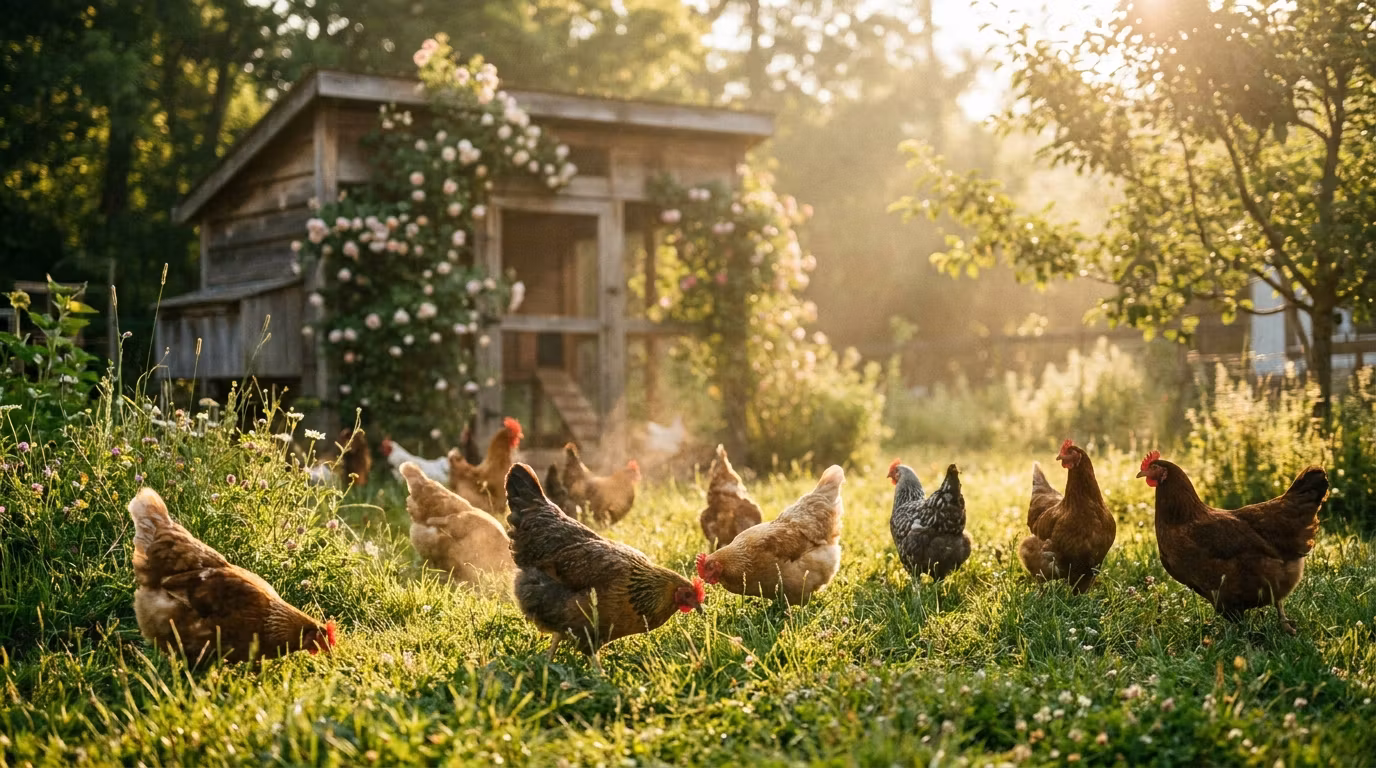 Chicken Owners Keeping Birds Active Without Panic