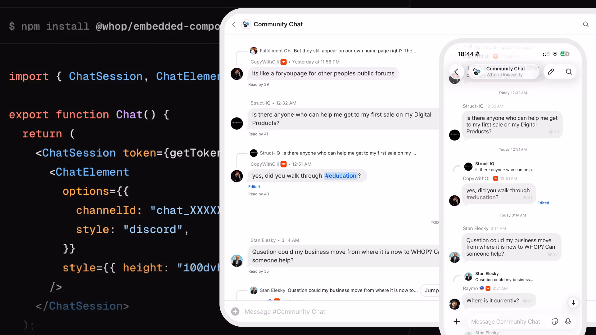 Embedded Chat