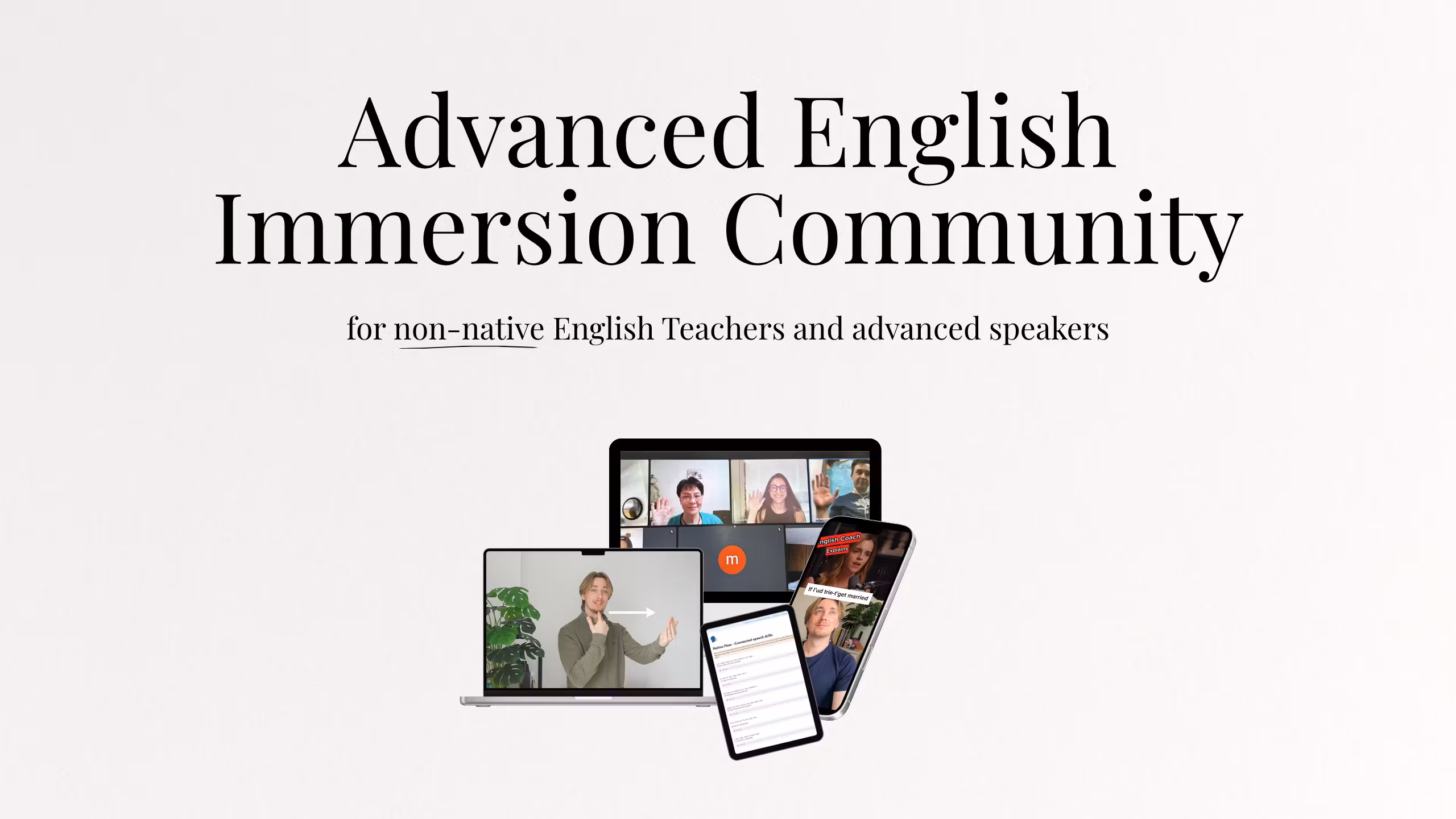 Advanced English Fluency community