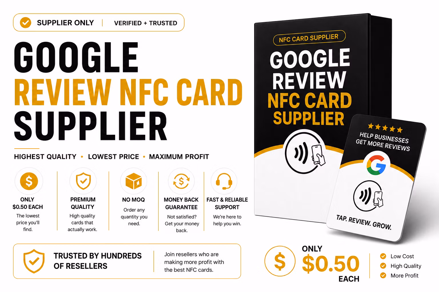 $0.50 Google Review NFC Card Supplier