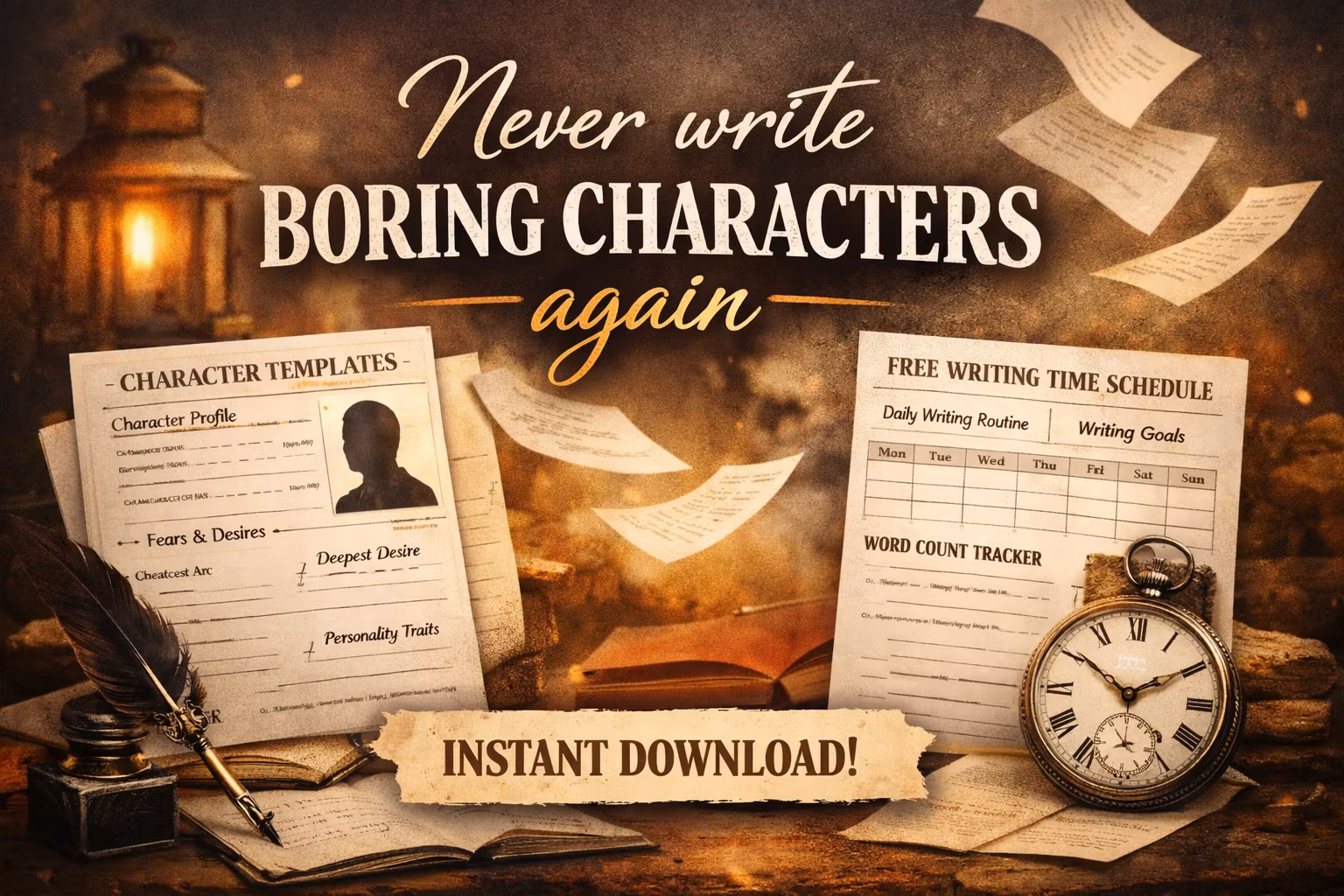 Character Template + Free Time Schedule