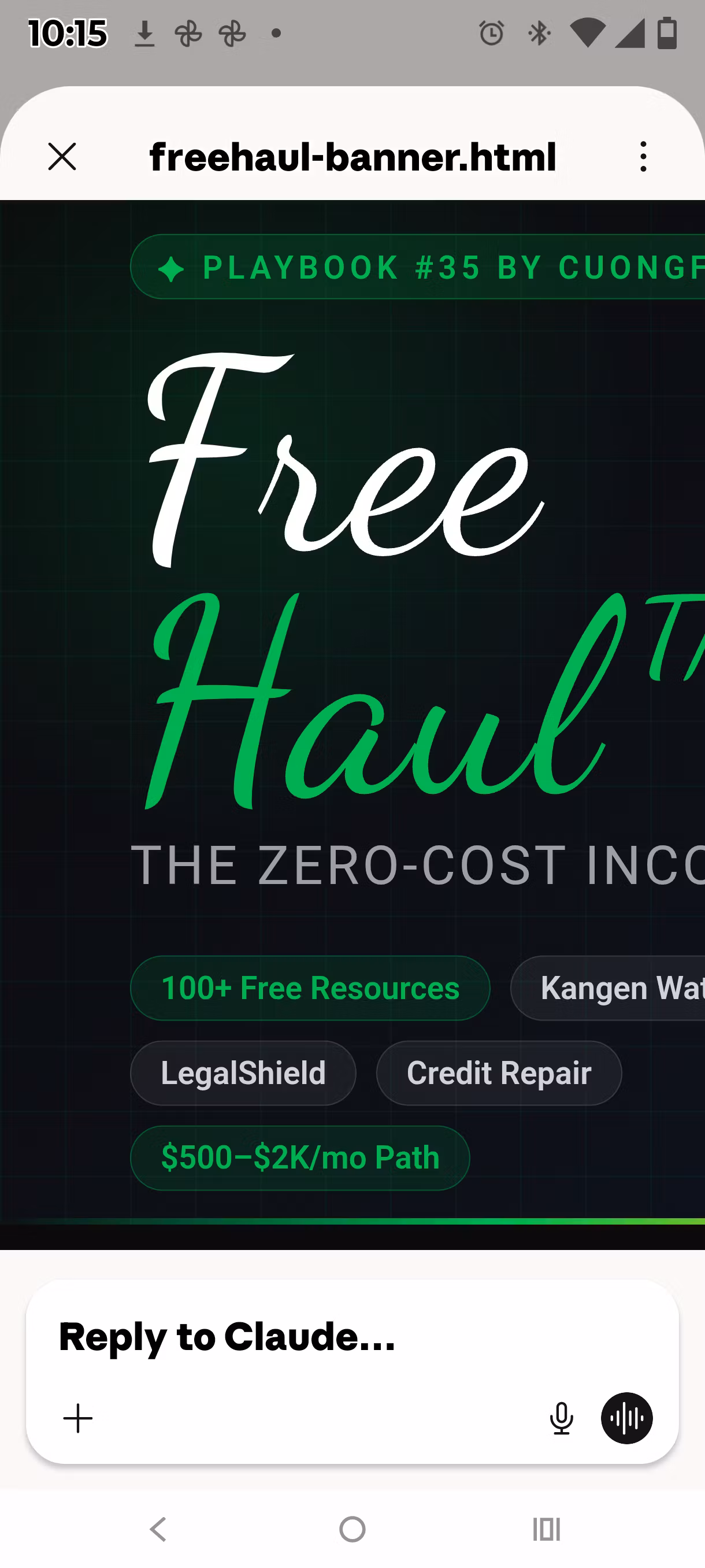 The FreeHaul™ Playbook