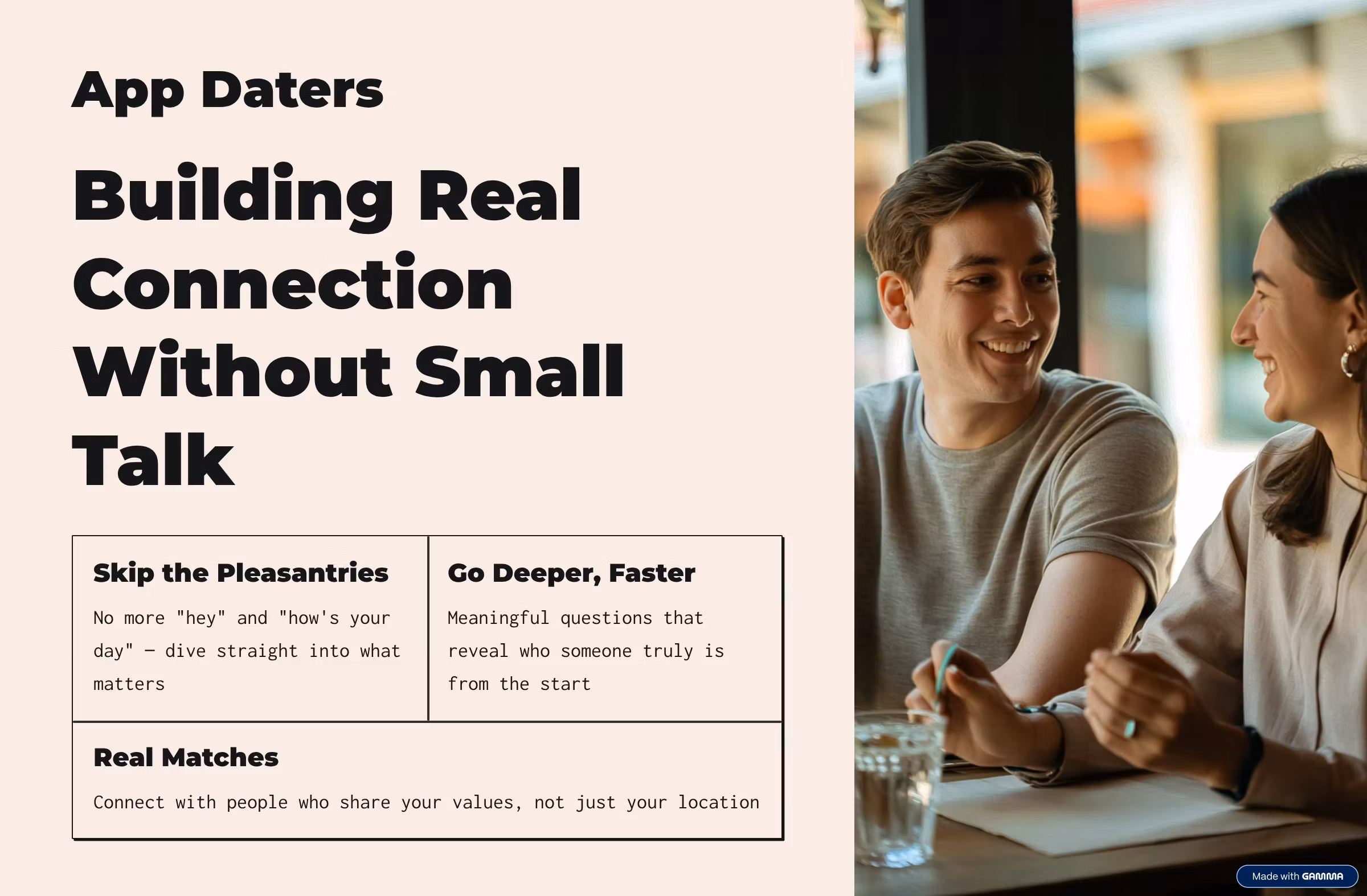 App Daters Building Real Connection Without Small Talk
