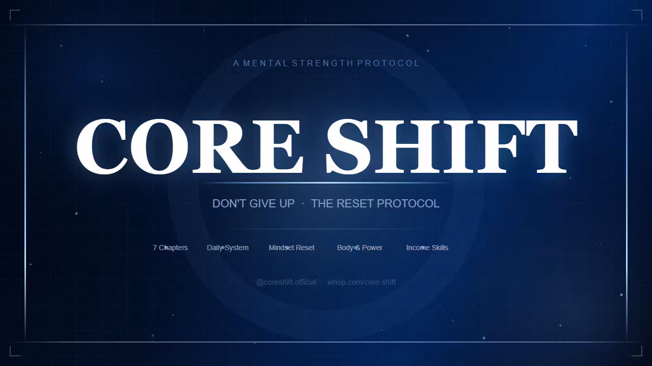 CORE SHIFT — Don't Give Up: The Reset Protocol