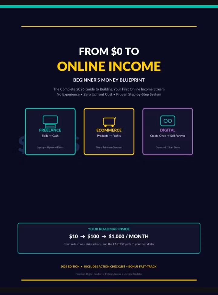 Beginner's online income blue print