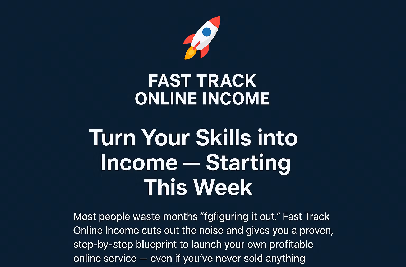 Fast Track Online Income