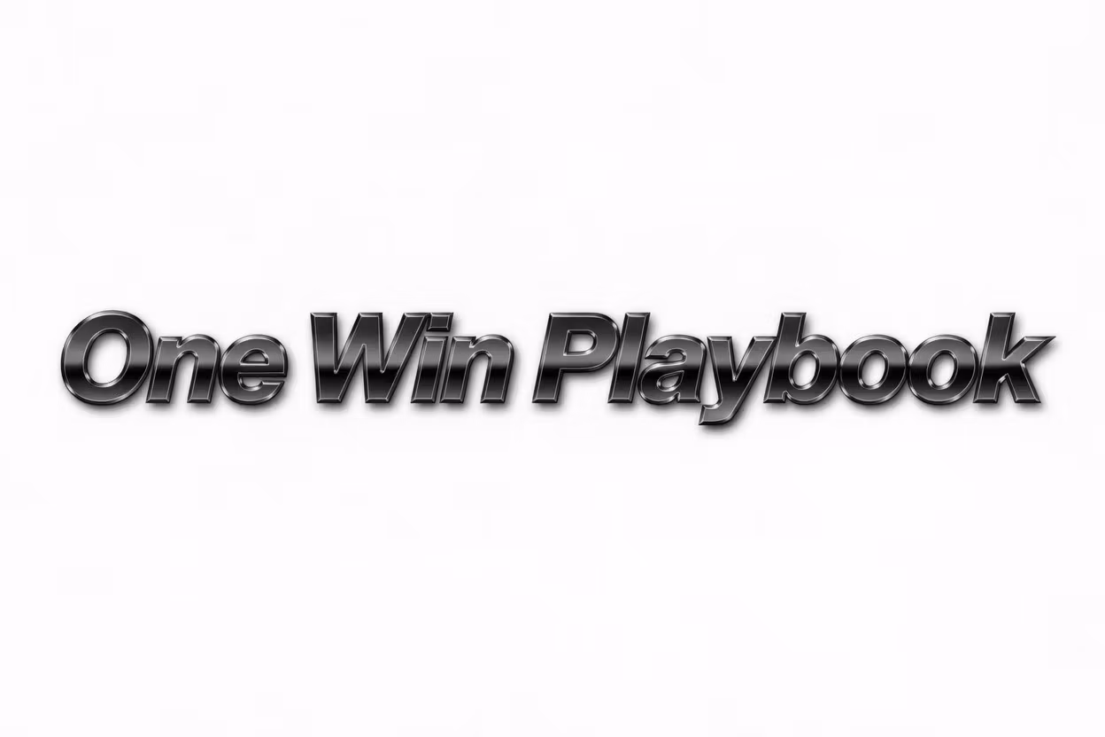 One Win Playbook